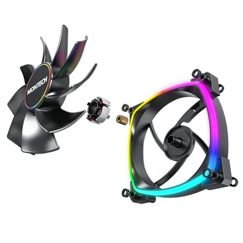 Montech RX140 PWM ARGB Cabinet Fan (Single Pack)